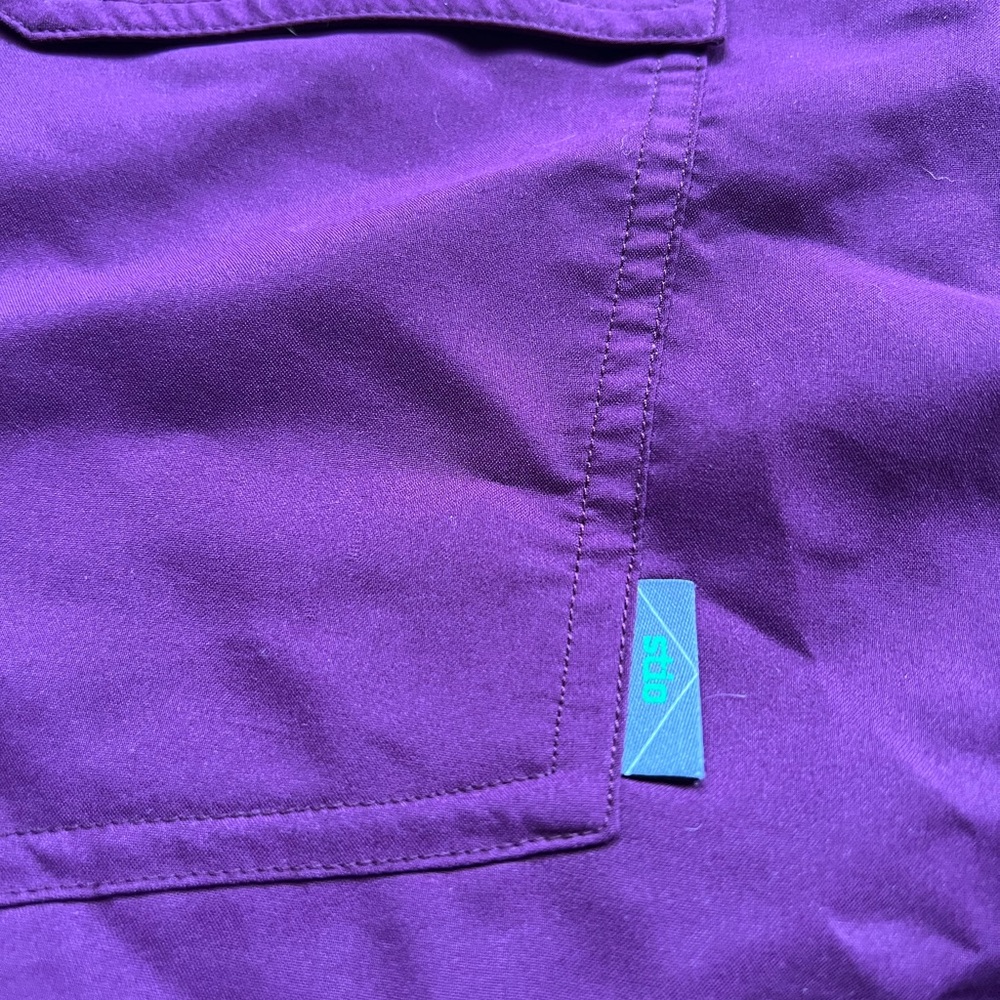 Stio Men’s 2XL/XXL Eddy Pearl Snap Long Sleeve Shirt Purple Outdoors Hiking - Picture 2 of 8
